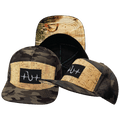 Fishing Hat - Flat Bill - Cork - Tan Camo - Laser Mesh
